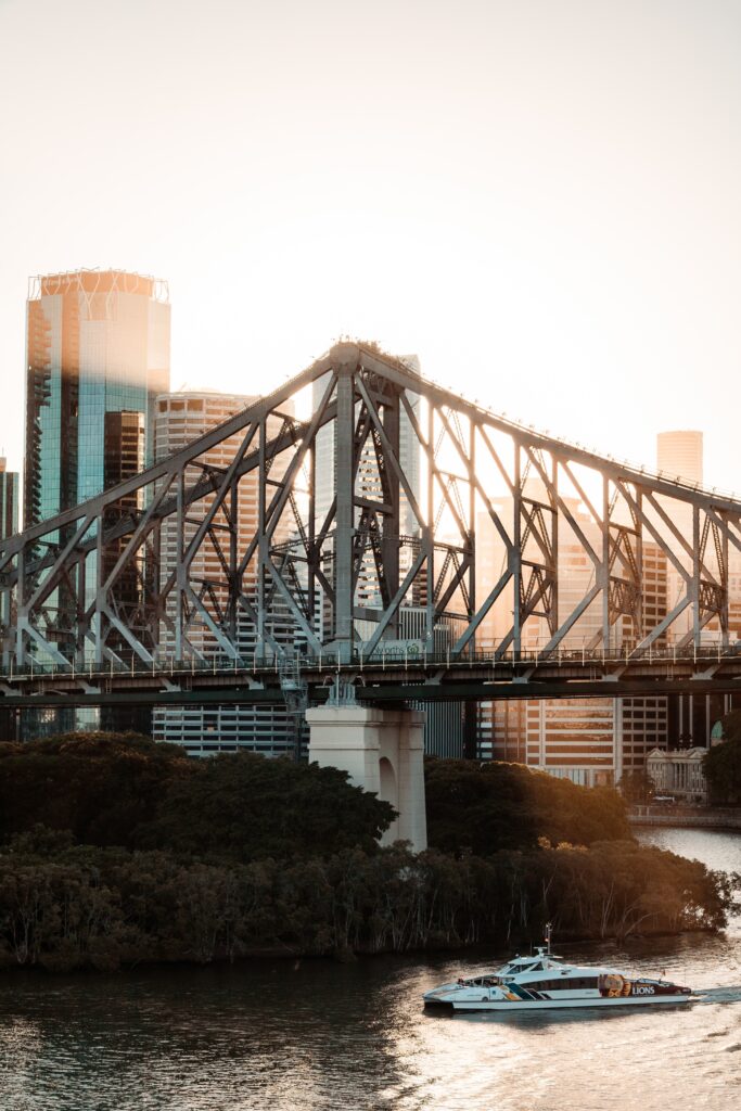 Brisbane At Sunset